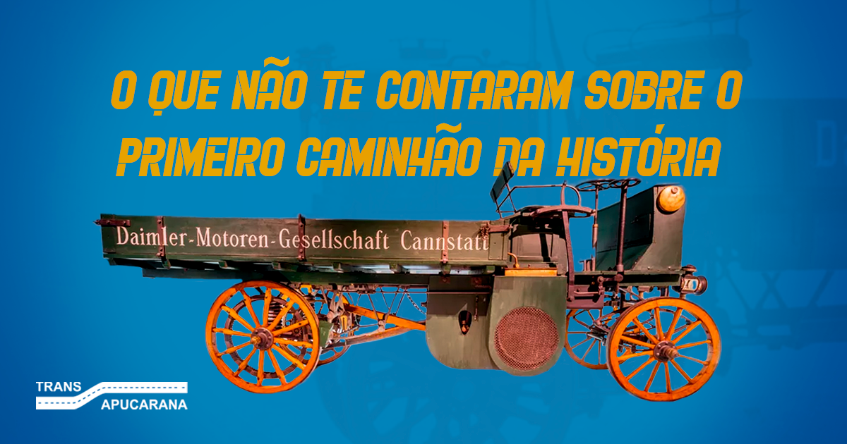 Conheça a história do primeiro caminhão do mundo - Em 1896, o primeiro caminhão do mundo foi desenvolvido pelo engenheiro alemão Gottlieb Daimler. O caminhão foi chamado de Daimler Motor Carriage, sendo que foi projetado para mover cargas pesadas a uma velocidade mais rápida que as carroças que eram puxadas por cavalos naquela época. O veículo foi um verdadeiro sucesso.