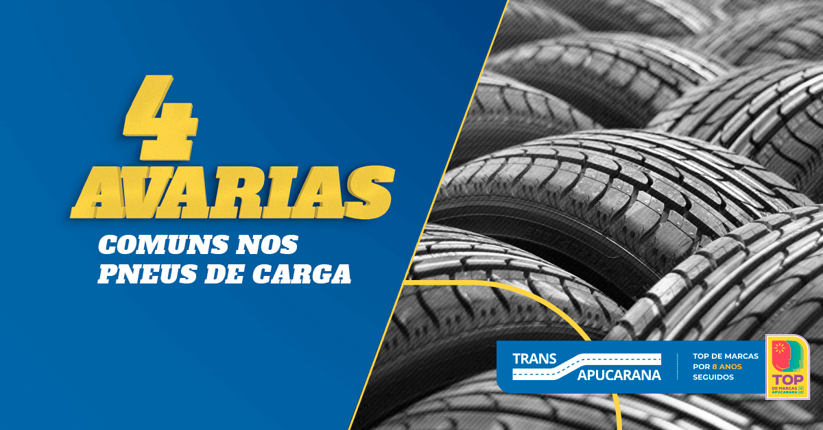 4 avarias comuns nos pneus de carga - Os pneus ainda ocupam lugar de destaque na planilha de custo tanto dos motoristas autônomos, quanto de proprietários de grandes frotas. 