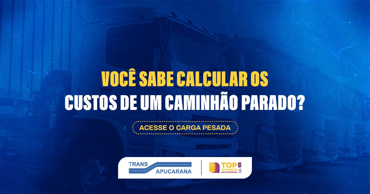 Você sabe calcular os custos de um caminhão parado?